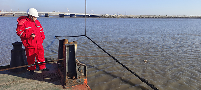 我司首次定向钻穿越二界沟航道—月东海缆更换维修项目顺利完工 我司首次定向钻穿越二界沟航道—月东海缆更换维修项目顺利完工